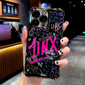 Phone Case - Graffiti Logo J-Jinxs Phone Case Compatible For iPhone 17 Air 16,15,14,13,12,11,Pro,MAX, Shockproof Transparent Soft Back Cover