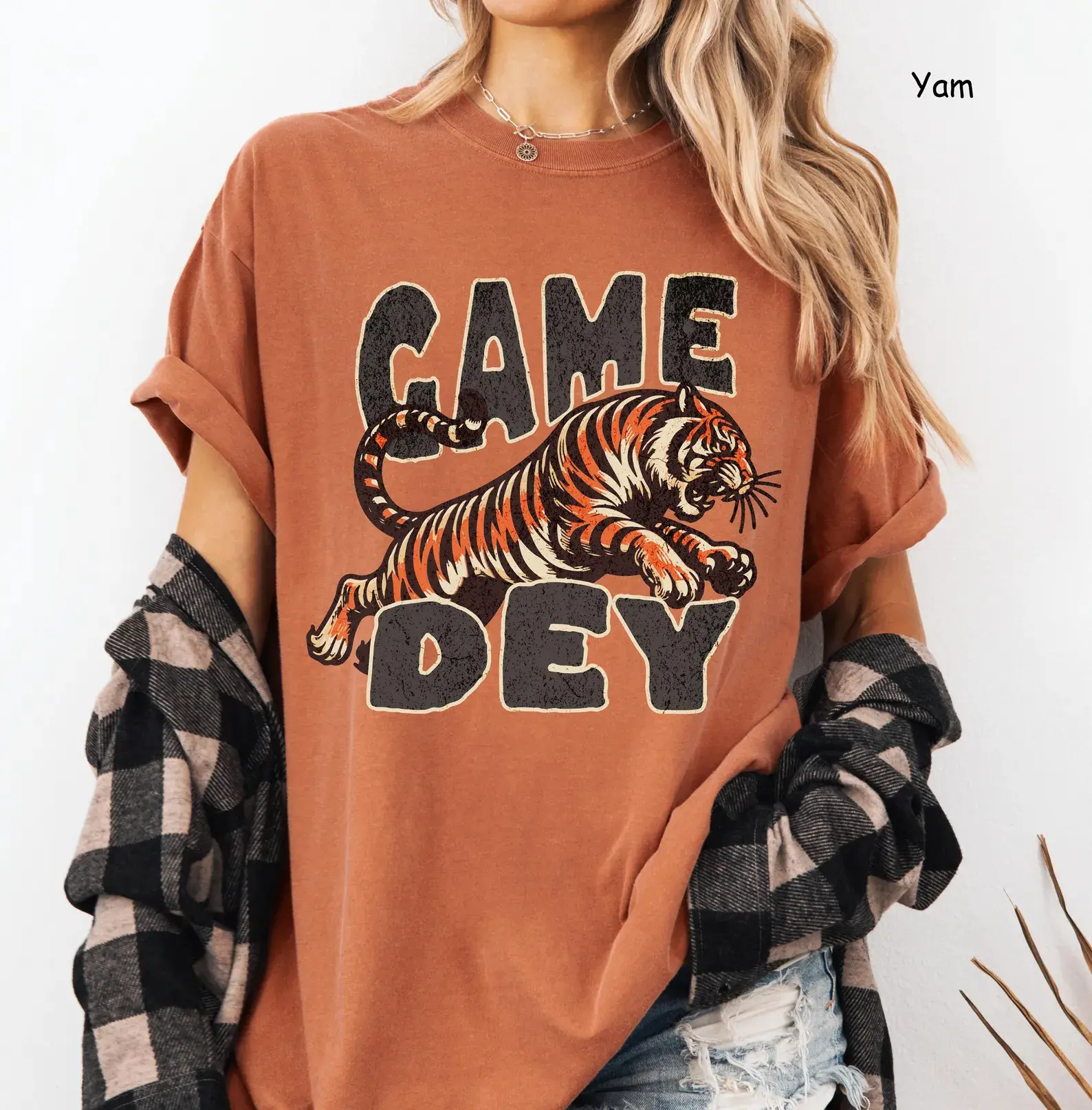 Game Dey Cincinnati Shirt Comfort Colors Cincy Football Shirt Game Day Shirt Cincy Game Dey Tiger Shirt Bengals Fan Gift Cute Bengals Shirt