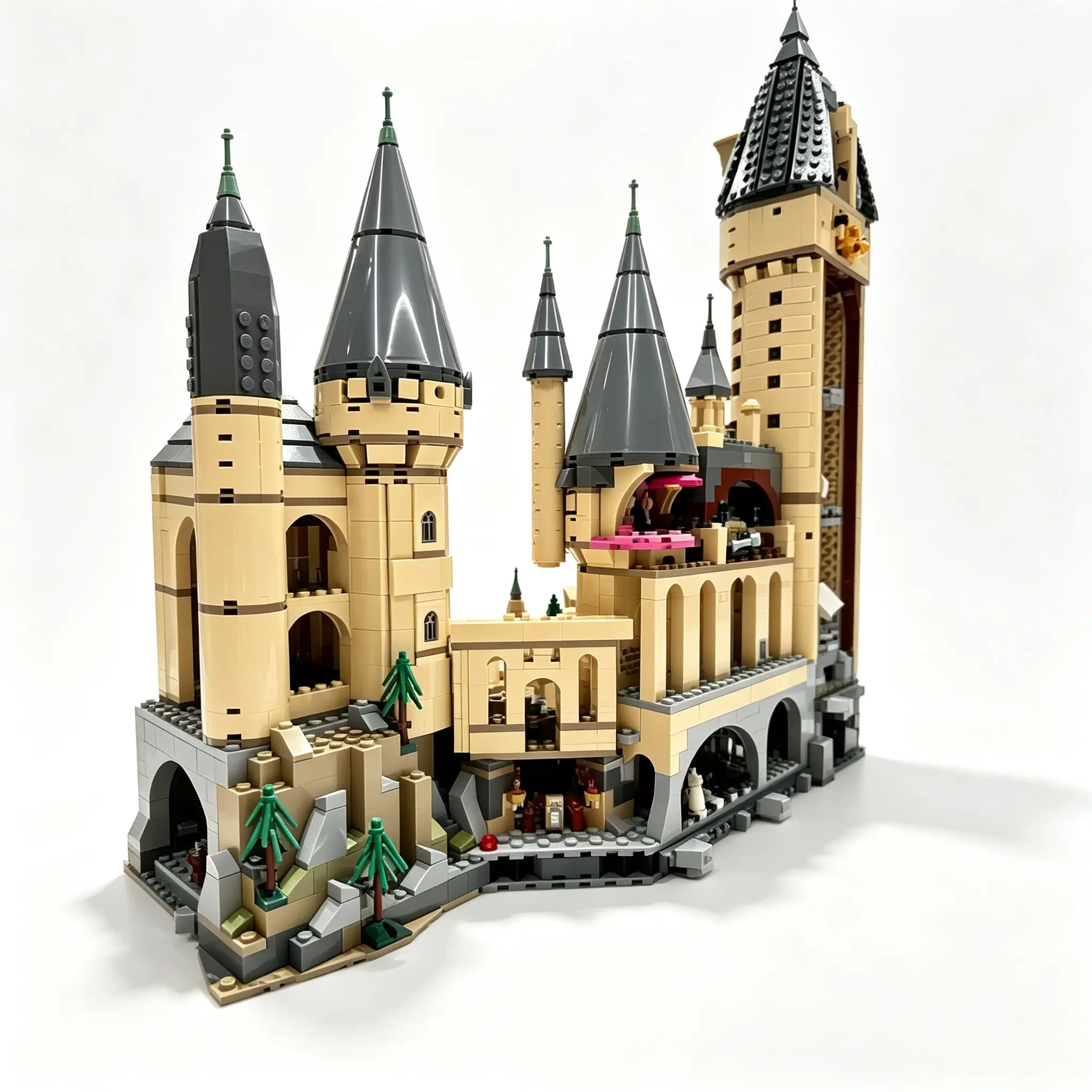 6020 PCS Large Castle Building Blocks Set, Fantasy Castle Model Kit with Detailed Towers, Bridges & Interior Rooms, DIY Architecture Construction Gift for Teens & Adults