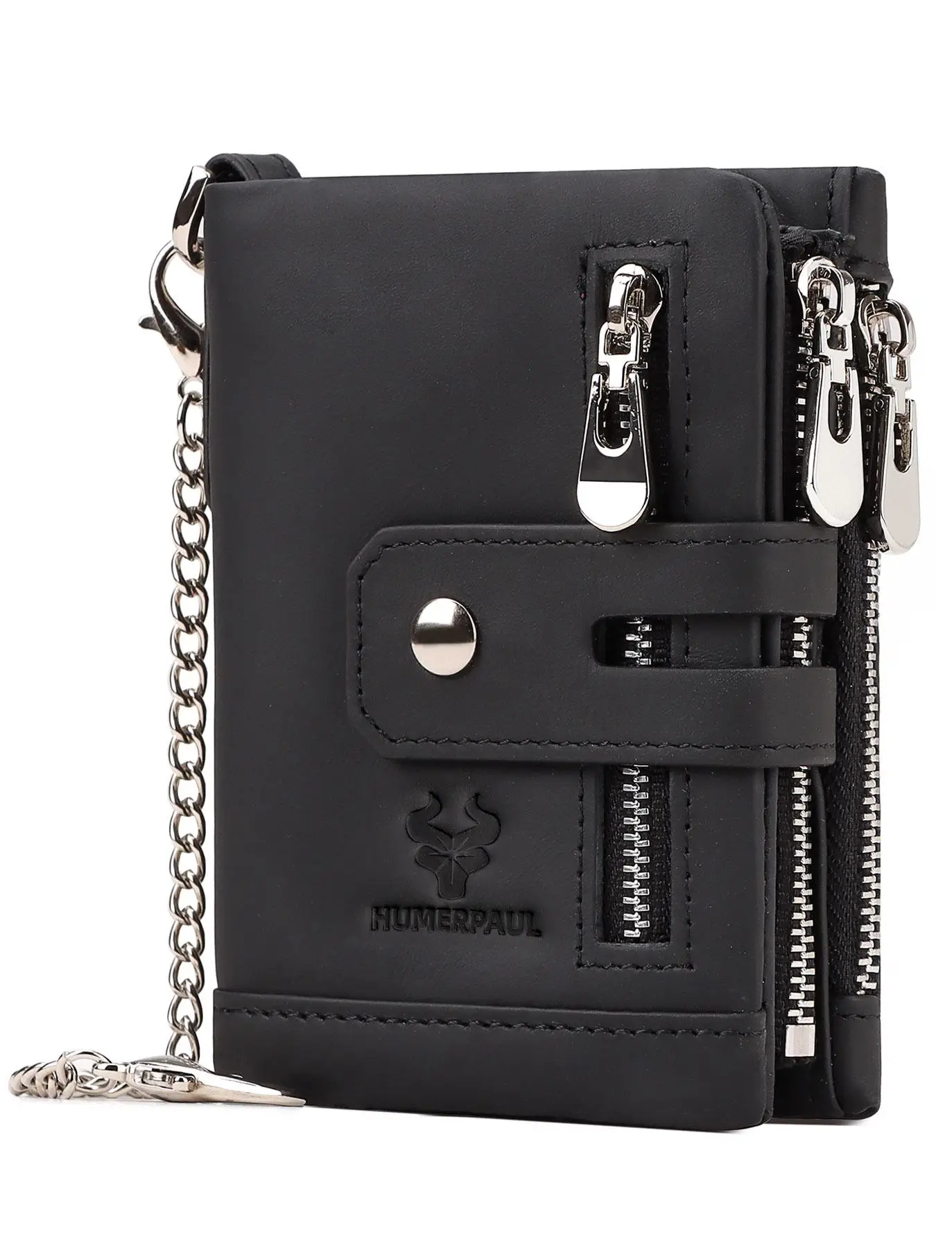 Men's Summer Fashion Plain Nylon Zipper Short Wallet, Casual Trendy Cowhide Leather Card Holder, Male Simple All-match Multi Function Money Bag