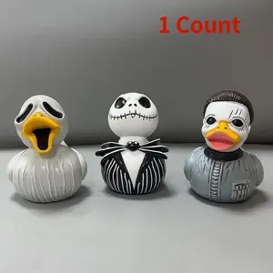 Classic Horror Movie Character Duck, Resin Ducks for Horror Decor, Unique Movie Themed Ornament, Perfect Gift for Film Fans