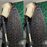 Bling Hair Clearance Sale 13x4 13x6 HD Transparent Lace Wig Deep Wave Brazilian Human Hair Lace Frontal Wig for Women Curly Pre Plucked 30 32 Inches 180% Natural Hairline SoHoChic Style #tiktokshopstockup #SoHoChic