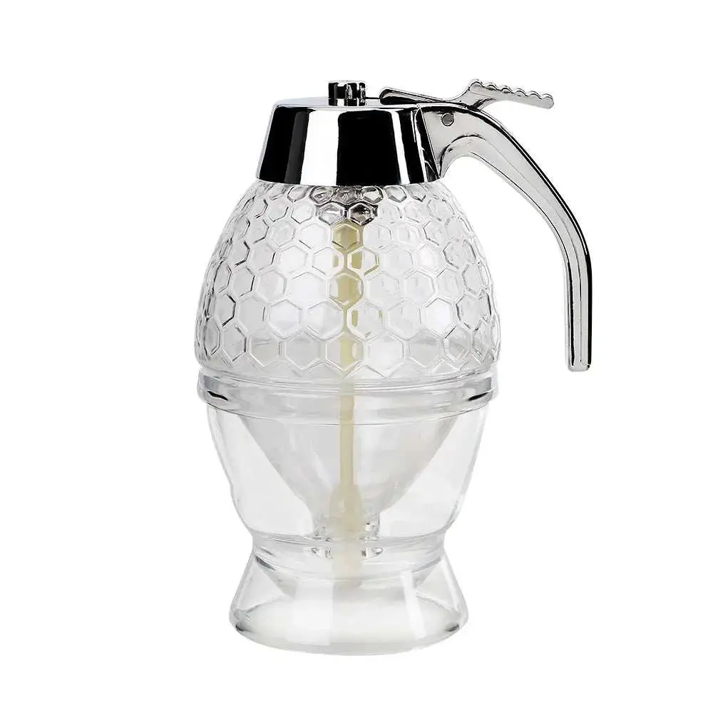 Syrup Dispenser - Bee Decor Honey Storage Jar Honey Dispenser Bottles Gift Kitchen Chocolate