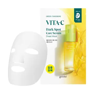 [GOODAL Official Shop] GOODAL Green Tangerine Vita-C Dark Spot Care Serum Sheet Mask 5P Set | Vitamin C & Niacinamide Skincare Skin Repair Comfort