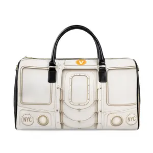 V Line Leather Bag