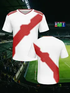 Peru Home Football Jersey 2026, Latest Print Design, Breathable Fabric, Quick-Dry Comfort, Perfect Gift for Sports Enthusiasts, Sports Top