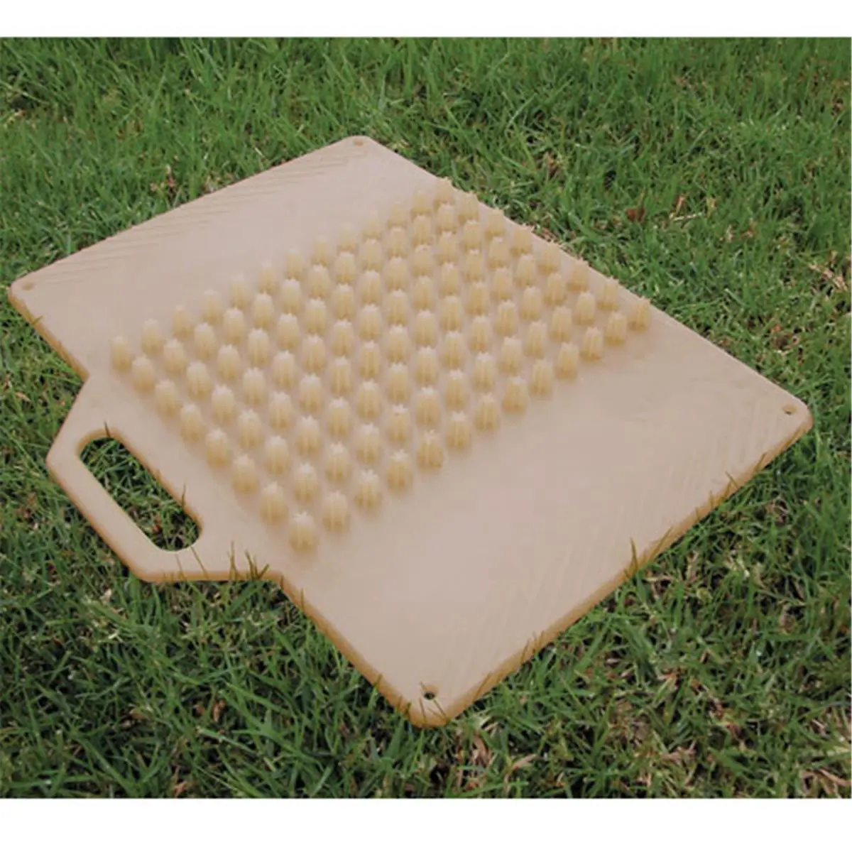212 MAIN Portable Shoe Cleaner and Boot Scraper, UV-Resistant Synthetic Mat with Spikes and Built-in Handle for Sneaker, Football, and Soccer Footwear, Cleat, Portable Cleat And Sneaker Cleaner