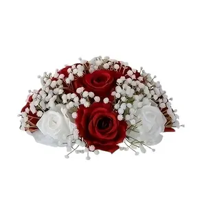 High-End Elegant Artificial Flowers Wedding Series Centerpiece Table Decor, Starry Sky Fake Flower for Living Room Hotel