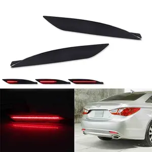 Smoke Lens Rear Bumper Reflector LED Tail Brake Signal Light For Hyundai Sonata 2011 2012 2013 2014 Replace OEM 924063S000, 924053S000, HY2831102, HY2830102
