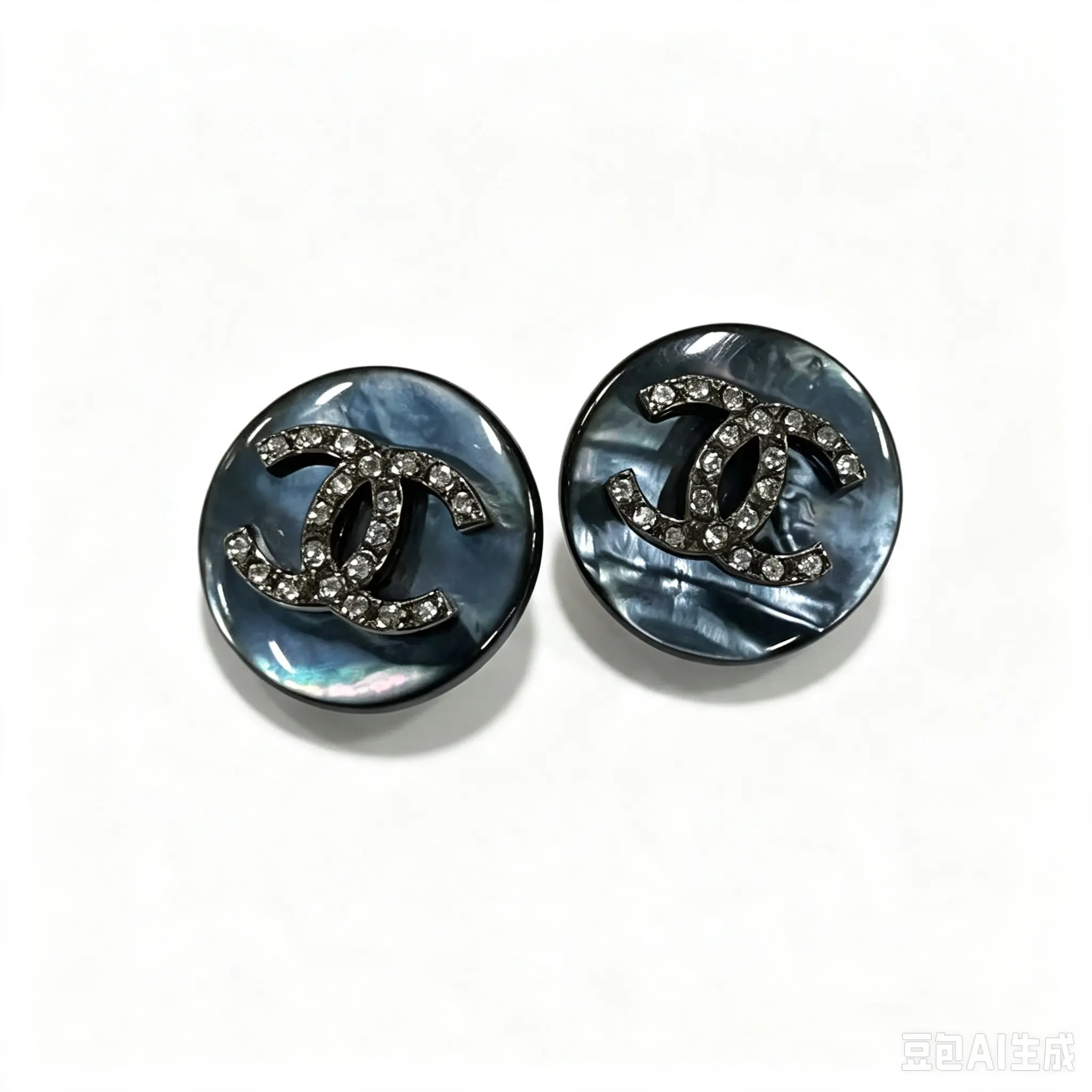 Pre-owned Chanel CC clip on earrings 4000023632963