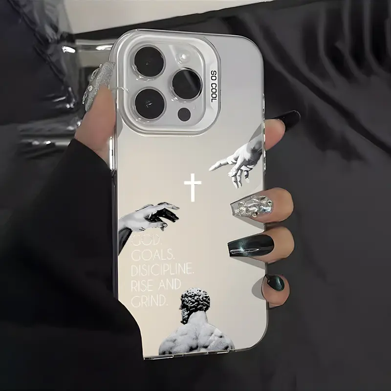 Christ Inspirational Quote Case for iPhone 16 Pro Max 15 Plus 14 13 12 11 XS XR Pattern Anti-Scratch Military-Grade Drop Protection slim Cover Black Silicone