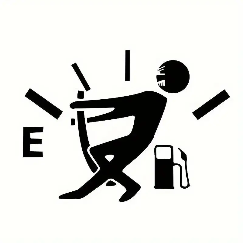 High Consumption Fuel Sticker, EF Fuel Tank Reflective Car Sticker, Universal Fuel Tank Table Car Sticker