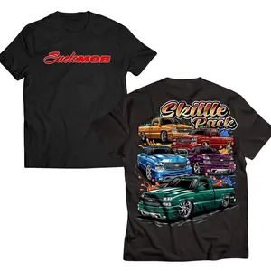 SueloMOB Skittle Pack T-Shirt – Vintage Truck Scene, Perfect Gift for Custom Truck Fans and Chevy Enthusiasts, Men's Cotton Tee
