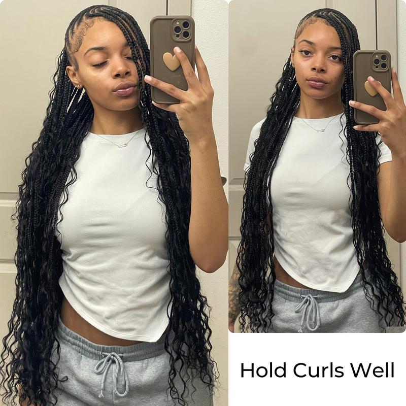[Wequeen] Easy Braiding Deep Wave Bulk Human Hair 16"-24" For Boho Braids Trendy In Summer Natural Black Afro Braided