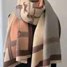 【Black Friday】Vintage Horse Pattern Fringe Trim Design Scarf, Casual Soft Warm Shawl for Fall & Winter, Fashion Accessories for Women & Girls