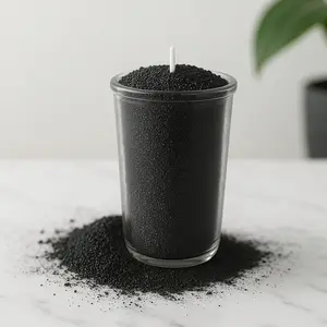 Premium 10oz Black Tea Pearl Sand Candle Soy Wax for Clean Fresh Spa Vibes Relaxation Aromatherapy Home Décor Table Settings
