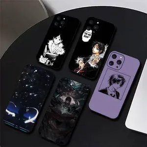 1pc Aniem HHUNTER X HUNTER Chrollo Lucilfer Phone Case For IPhone 16 15 14 13 Pro Max 11 12 Mini X Xs XR Se Black Silicone Cover