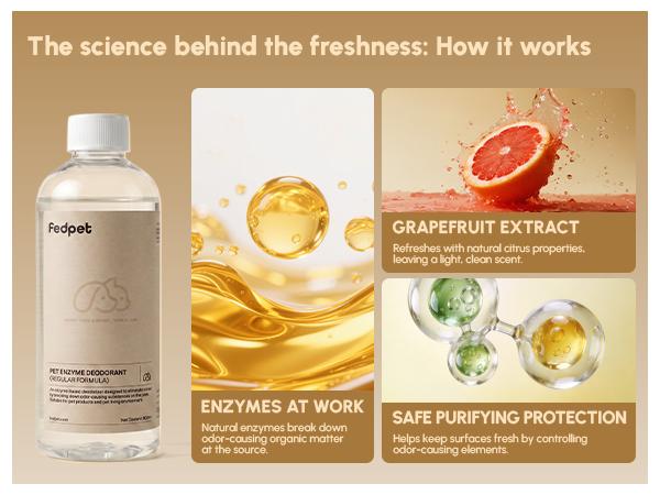 fedpet Pet Deodorizer, Pet Perfume, Enzymes to Break Down Urine, Sage, Grapefruit, Deionized Water, Plant Extracts, Safe and Non-Toxic for Pets, Eliminates Indoor Odors, Air Freshener Spray, 300ml 1:10 Concentrate fedpet Pet Deodorizer, Pet Perfume, Enzymes to Break Down Urine, Sage, Grapefruit, Deionized Water, Plant Extracts, Safe and Non-Toxic for Pets, Eliminates Indoor Odors, Air Freshener Spray, 300ml 1:10 Concentrate