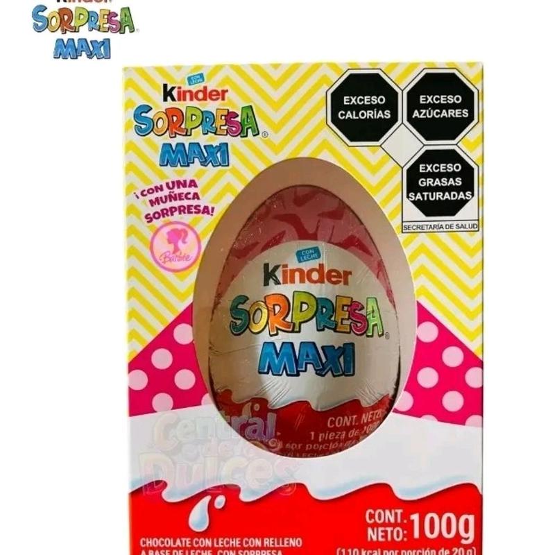 Kinder Sorpresa Maxi Niña Chocolate Egg for Children & Chocolate Lovers Classic Treat with Surprise Inside