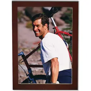 Lawrence Frames 755657 5x7 Walnut Wood Picture Frame - Gallery Collection