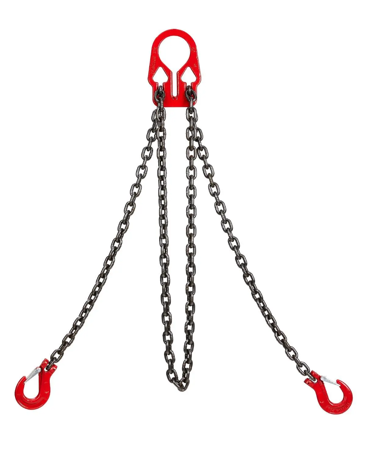 Lifting Chains with Adjuster Hooks, 5/16 Inch x 10 ft, 7000lbs / 3.18 Tons, Chain Slings for Engine Hoist 2 Legs Industrial Grab Hook Heavy Duty