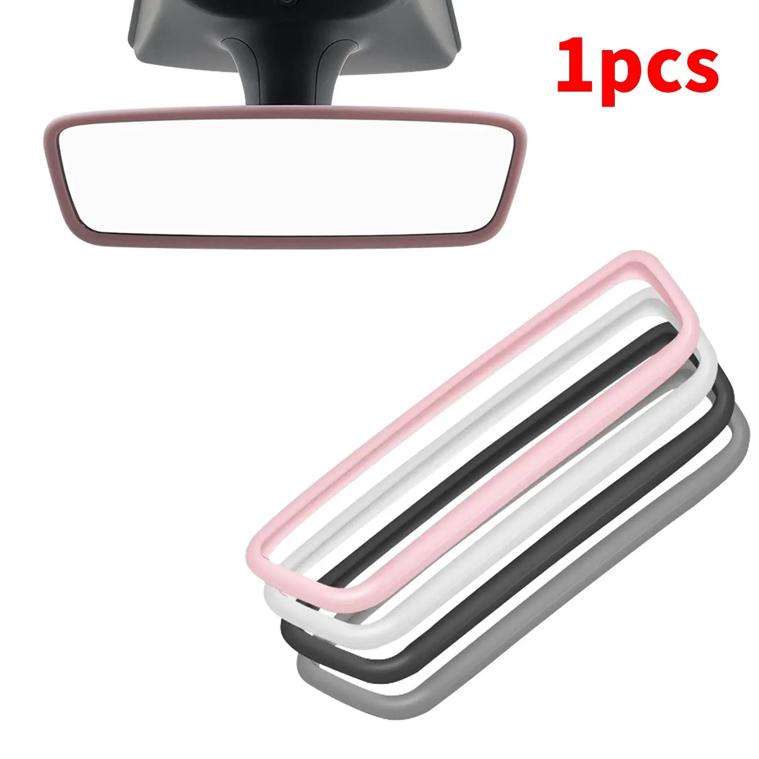 Silicone Car Mirror Cover, Multi-Color Flexible Rearview Mirror Protector, Stretchable Fit, Universal Car Decoration Accessory, Car Interior Accessory, Car Accessories, Automotive Decorative Accessories, Vehicle Decoration