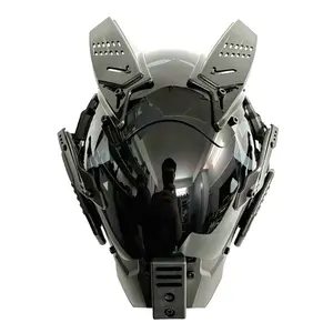 DOLEDOLEN Cyberpunk Mask: Future Mechanical Mask, Handmade Helmet For Men, Adjustable Decorative Mask, Suitable For Role Playing, Halloween, Christmas, Birthday, Party, Photography Props