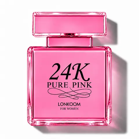 Lonkoom Fruity 24K Pretty Pink Perfume | Long-Lasting Women's Perfume | 100 ml | Apple, Mango & Amber Fragrance | Fruity Floral Perfume for Women