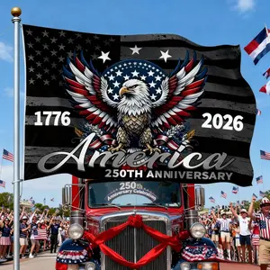 America 250th Anniversary Flag, Outdoor Banner, Historic Celebration Inspired Design, Stars And Stripes Home Yard Decor Flag