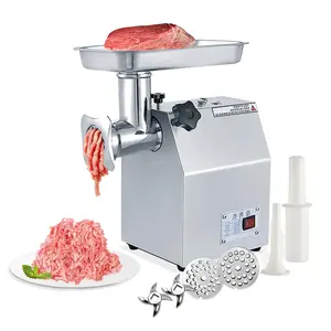 [FLASH SALE] GARVEE Commercial Meat Grinder - 800W Max, Heavy-Duty Stainless Steel Electric Grinder, 265 lbs/H with 2 Blades, 2 Plates, and Sausage Stuffer Tube for Home Kitchen