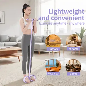 6-Tube Smart Multi-Functional Pedal Resistance Band, Elastic Yoga Puller Rope for Home Gym Full-Body Workout, Abdominal Training, Ideal Gift for Fitness Enthusiasts