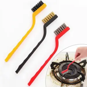 Multifunctional Gas Stove Cleaning Brush Set: Heavy-Duty Scrubber Tools, Durable & Easy-Clean Design, Essential Cleaning Kit for Stove Maintenance, Portable Combo for Grease & Stains, Replaceable Stainless Steel Heads, Practical Kitchen Accessories.