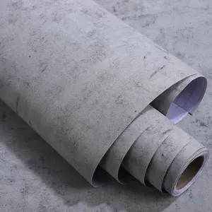 Waterproof Self-Adhesive Vinyl Cement Wallpaper, No Extra Adhesive, Industrial Crack Design, Unique Pattern, Detachable & Reusable, Easy Installation, Ideal for Bathrooms & Bedrooms