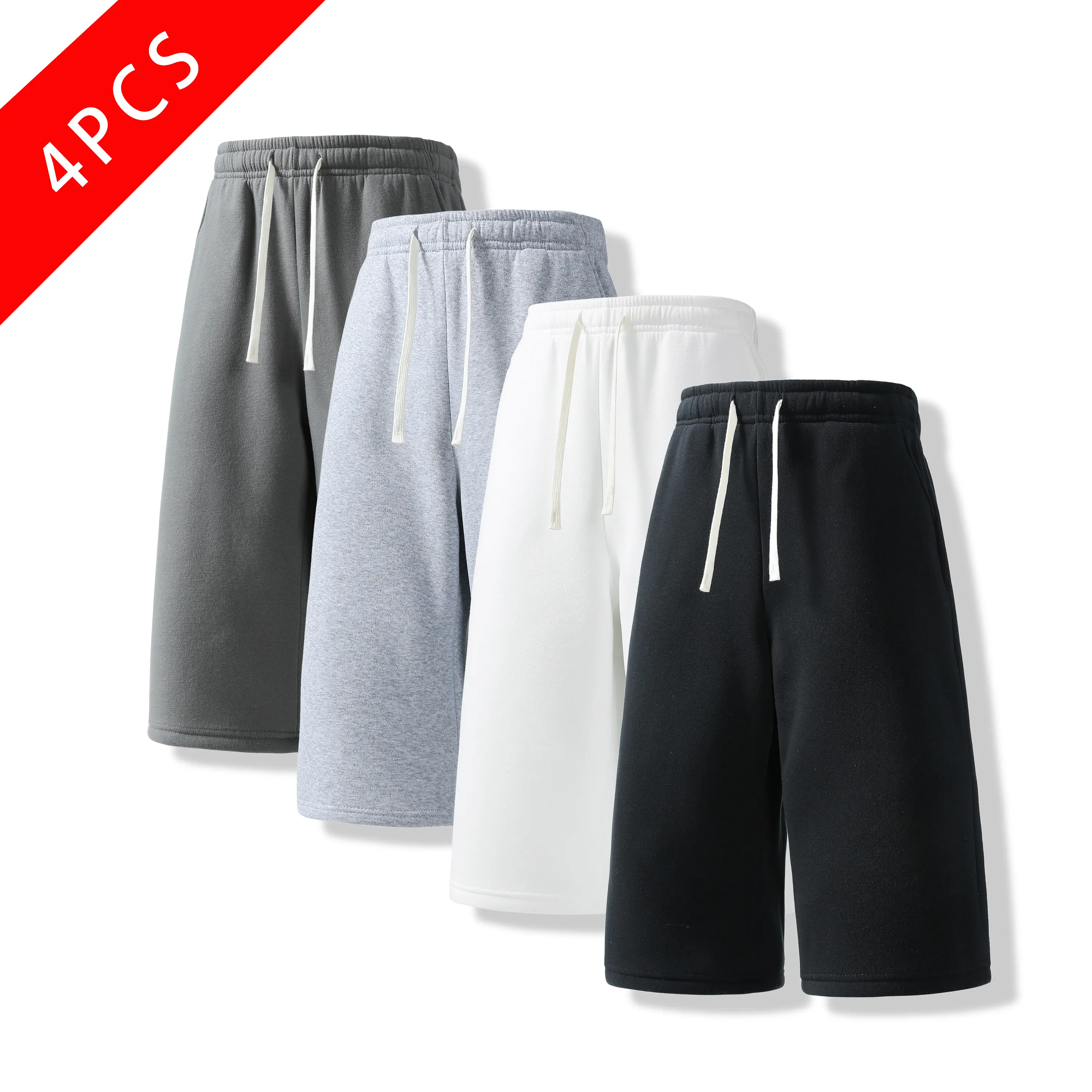 Black + White + Light Gray + Dark Gray