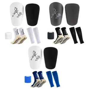 Football Shin Guard Socks Set, 1 Set Football Shin Guard Socks & Tools, Football Accessories for Men & Women, Football Equipment