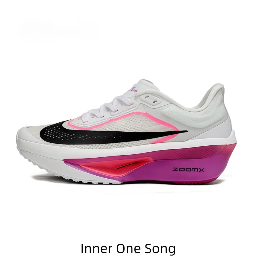 Cream White Black Swoosh Low Profile Athletic Trainers, Sculpted Multi-tone Thick Midsole, High-grip Outsoles For Long-distance Runs And Outdoor Fitness