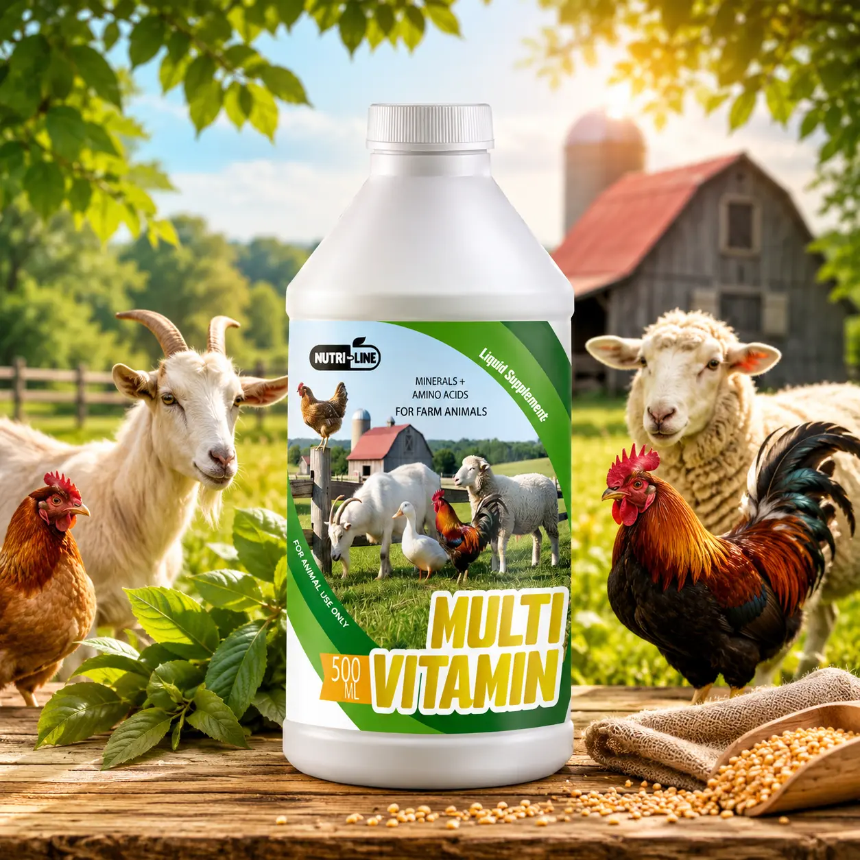 Farm Animal Vitamin, Mineral & Amino Acid Liquid – 500ml