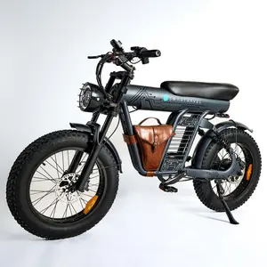 Long-range ZM21 electric bicycle - 1500W peak power, 48V25.6Ah battery, 38MPH, maximum range 80 miles, full suspension, hydraulic brakes, IPX65 waterproof, electric motorcycle, high-performance electric bicycle ebike Coil Fork Mtb dirt bike dirt bikes