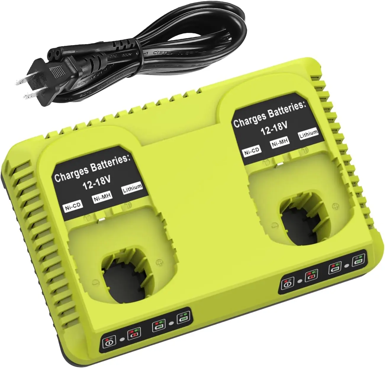 Port 18V P117 Replace for Charger for Ryobi 18V Battery ONE+ P117 P118