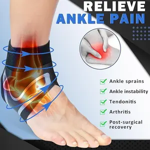Ankle Support to Prevent Sprained Ankles, Ankle Relief Ankle Support for Men and Women, Ankle Compression Cuff with Straps Black OutdoorTool Brace