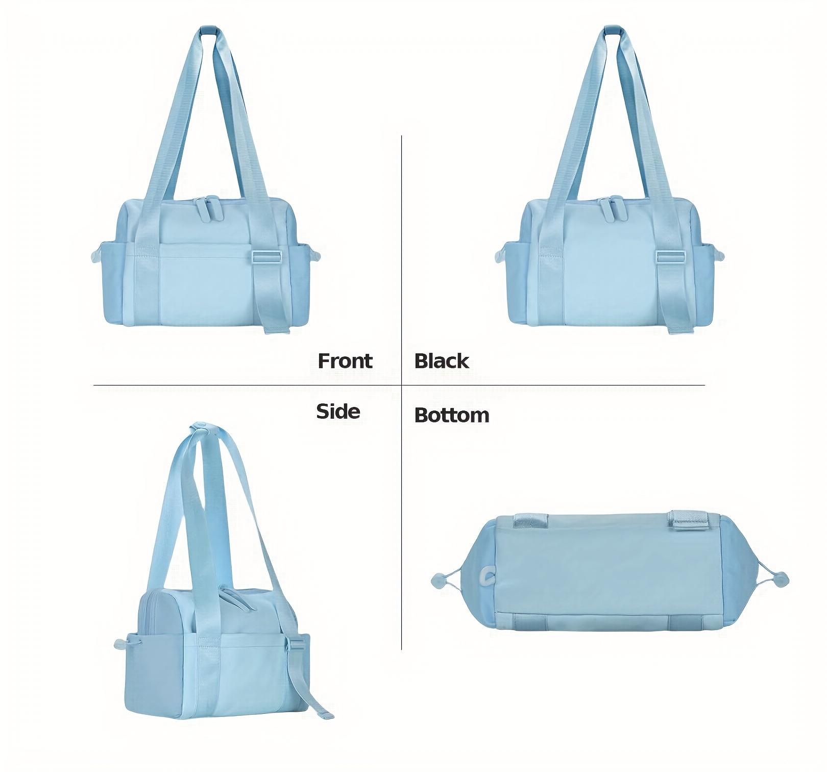 Compact Waterproof Gym Tote for Women, Lightweight Sports Duffel with Wet Pocket, Adorable Fitness Travel Bag for Pool, Beach and Daily Gym Use