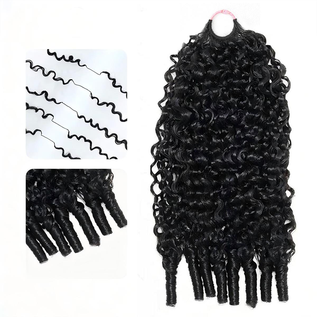 【Slash Prices】Tahikie Burmese Curly Crochet Human Hair For Miracle Knots Human Hair Feather Water Wave Curly Wave Crochet Human Hair For Miracle Knots Pre-Separated 50g/Pack Recommended #TiktokShopSpringGlowUp #RefreshedLook