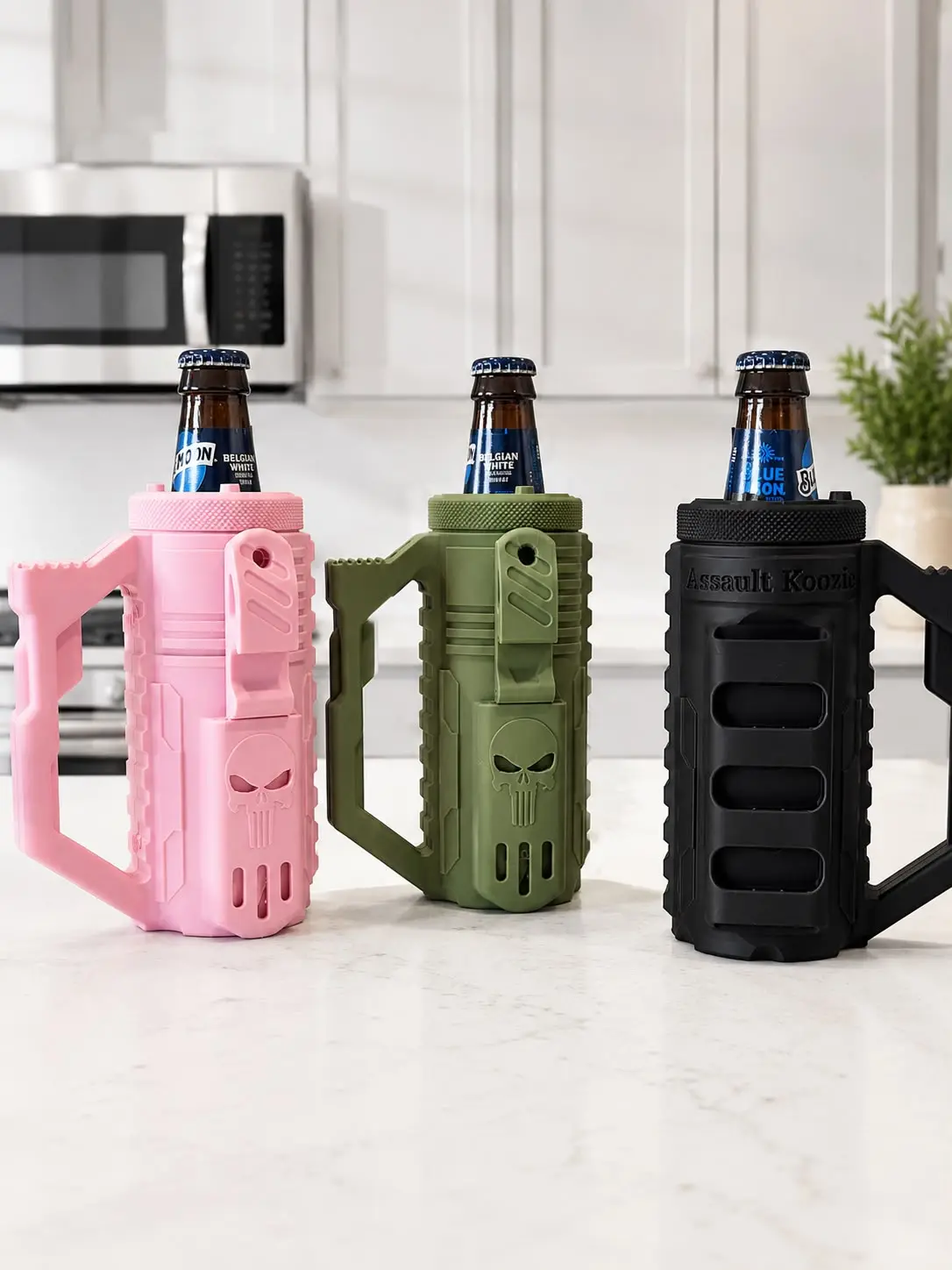 12oz Drink Holder with Handle – Skull Design Beverage Holder
