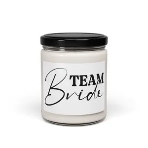Soy Candle, Bridal Shower Gift, Wedding Favor, Bachelorette Party Decor, Team Bride Candle, Maid of Honor Proposal