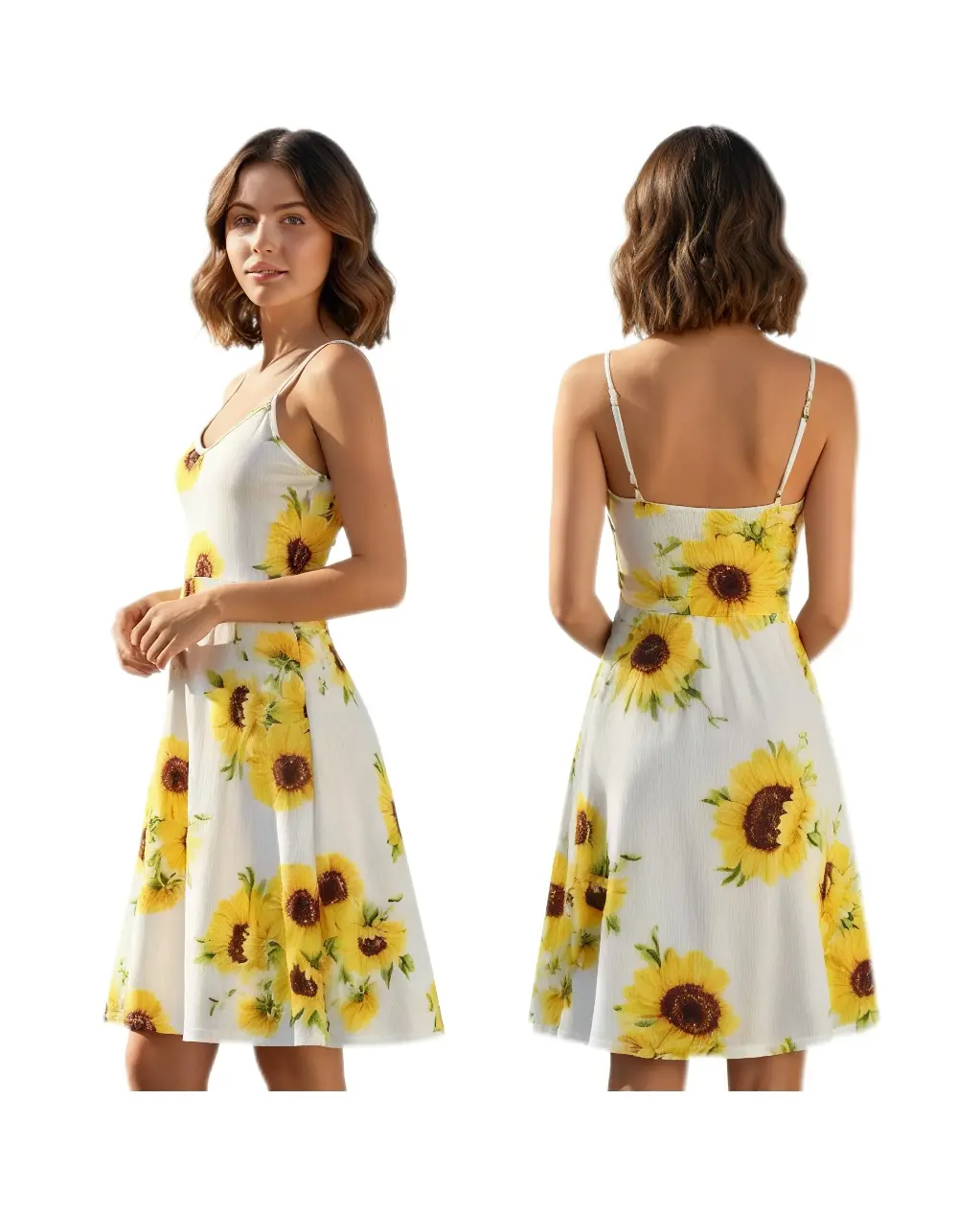 knee length dresses for ladies Sunflowers Dress – Emerson by Avery main image 1