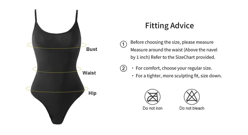 Product Introduction of VVL Women's Seamless Brief Thong Shapewear Bodysuit, Basic Fashion Round Neck Sleeveless Body Shaper with Tummy Control, Butt Lift & Breathable Mesh Fabric 6