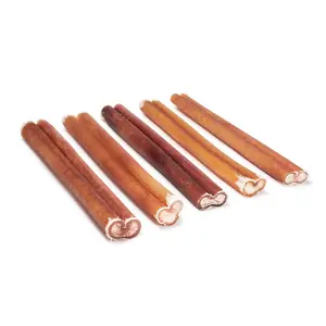 Natural Farm 6-Inch Standard Bully Stick Chew Treats (50 Pack) - 100% Grass-Fed Beef, Rawhide-Free Dental Sticks, Fully Digestible, High Protein, Boosts Amino Acids, Supports Brain & Joint Health, Odor-Free