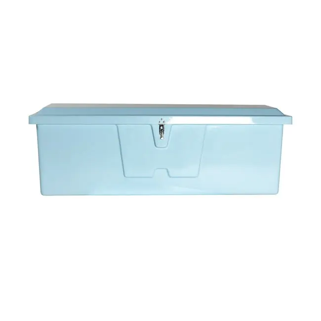 Taylor Made Stow N Go Dock Box - TAM83552IB, Smooth, 24x72x23 in, Ice Blue, Medium (Boating Water Sports Accessory)