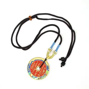 Dragon Soaring Across the Four Seas Mountain Spirit Flower Money Pendant | Peace and Joy