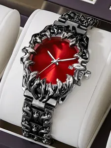 Men's Vintage Quartz Watch, Retro Design Circular Analog Hands, Perfect for Parties & Daily Wear, Ideal Birthday Gift with Box Included, Vintage Fashion Watch